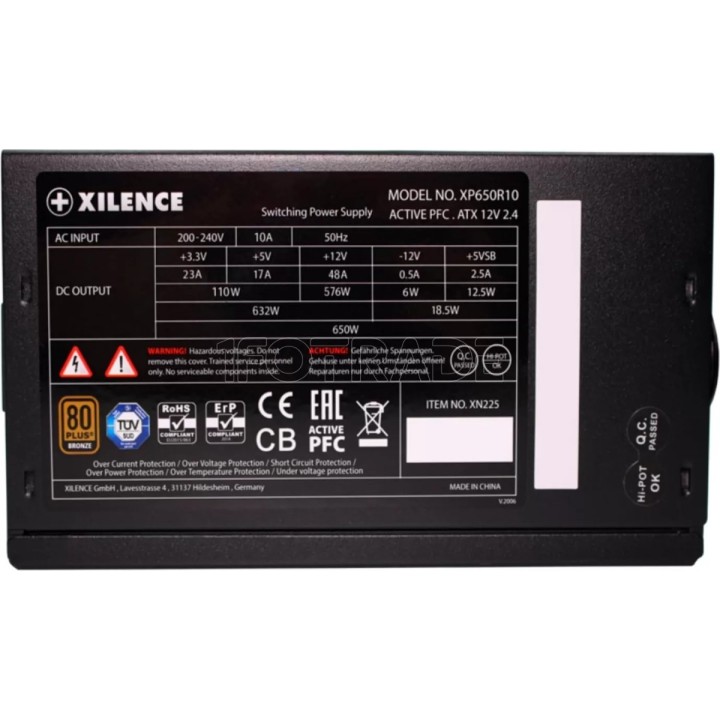Alimentation ATX Xilence Gaming Bronze - 650W (Noir) | Ordiland