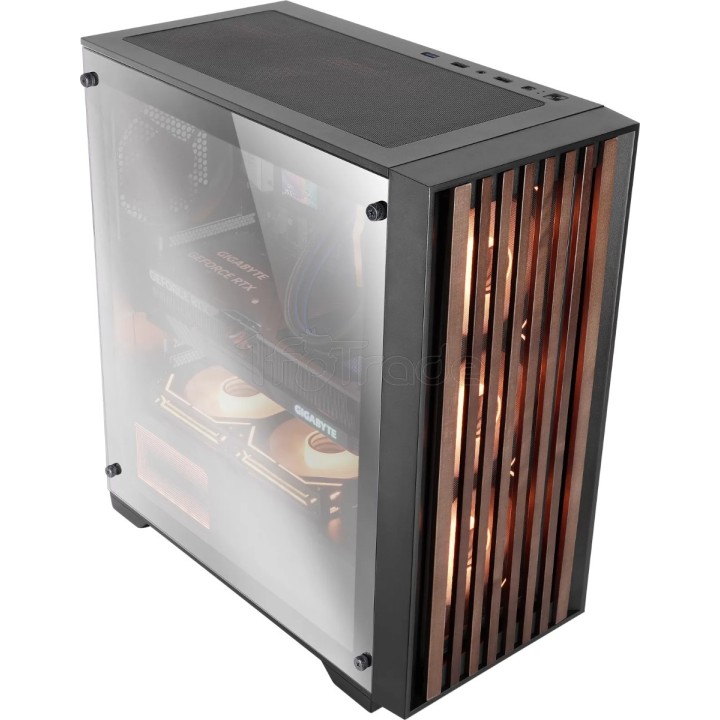 Boîtier Moyen Tour ATX Mars Gaming MC-Wood avec | Ordiland