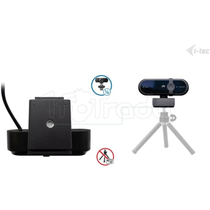Webcam I-Tec Solomon 100 Full HD (Noir) | Ordiland