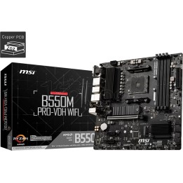 Carte mère MSI B550M Pro-VDH WiFi (AM4) Micro ATX | Ordiland