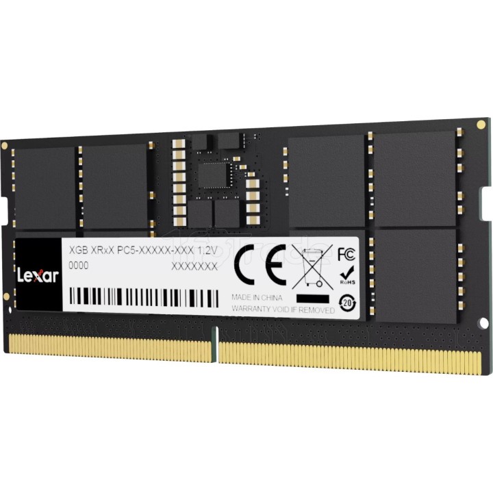 Mémoire 8Go SODIMM DDR5 Lexar 5600Mhz (Noir) | Ordiland