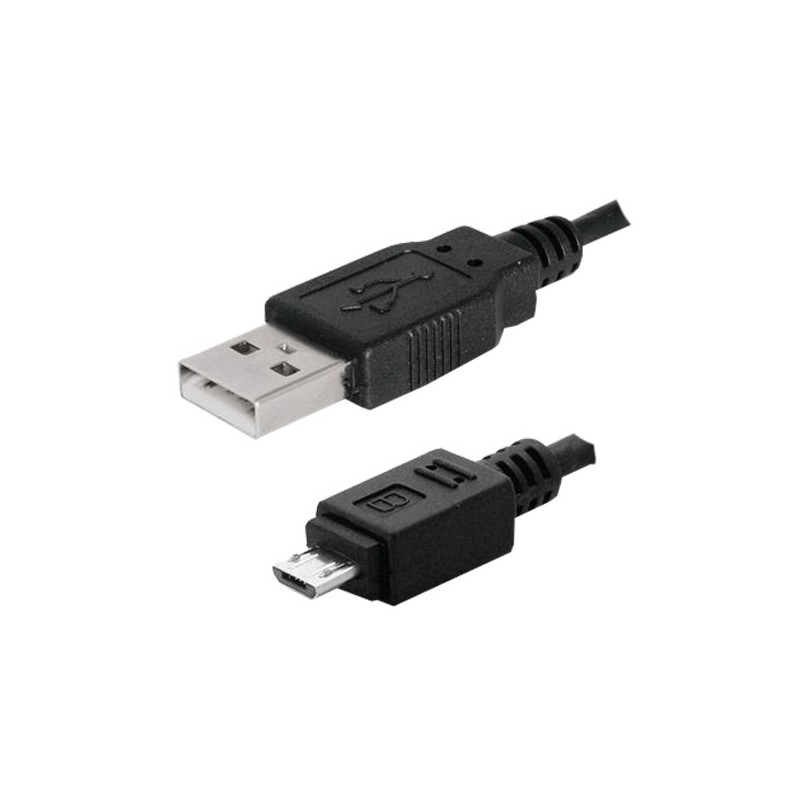 Cable USB 2.0 Type-A Male vers Micro-B Male