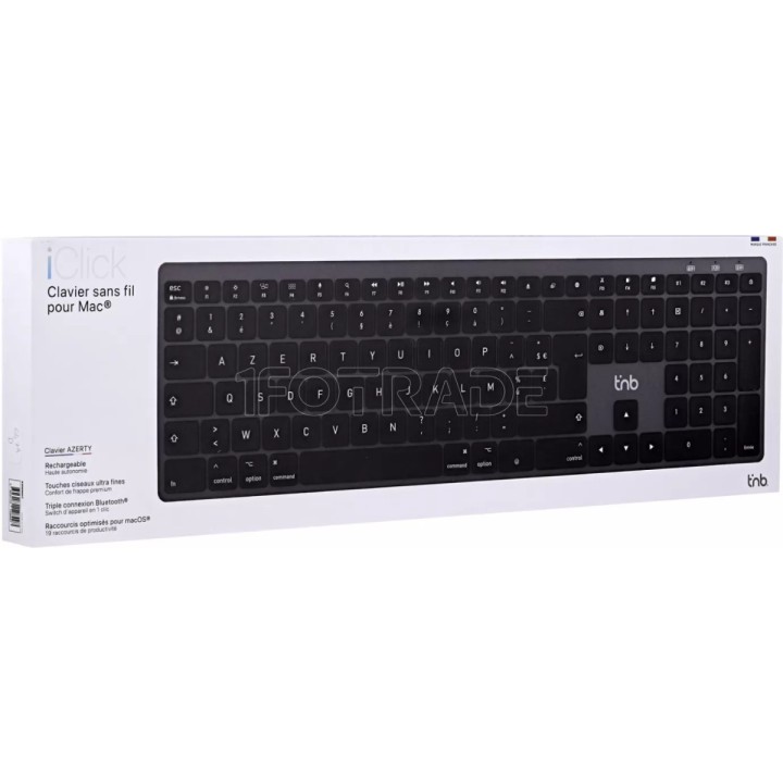 Clavier sans fil T'nB iClick pour Mac (Noir) | Ordiland