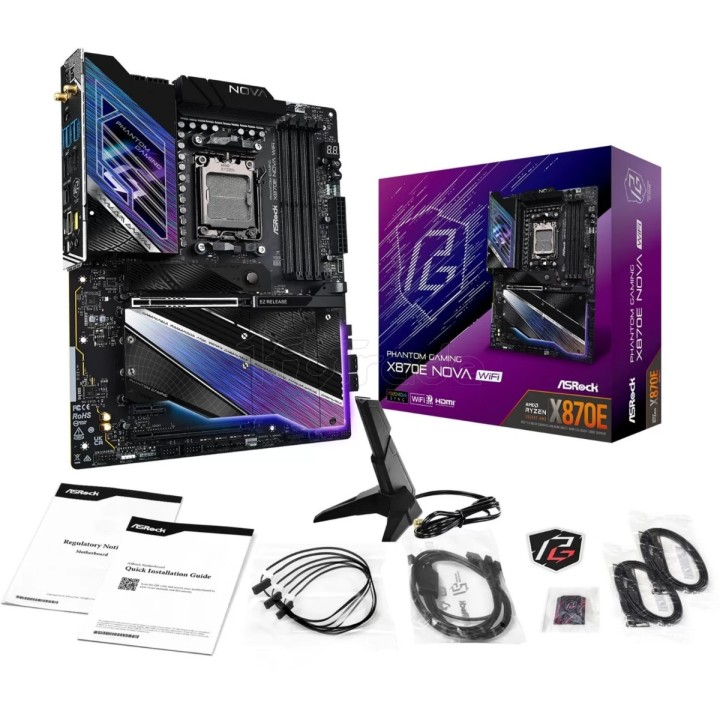 Carte mère ASRock X870E Nova WiFi (AMD AM5) | Ordiland