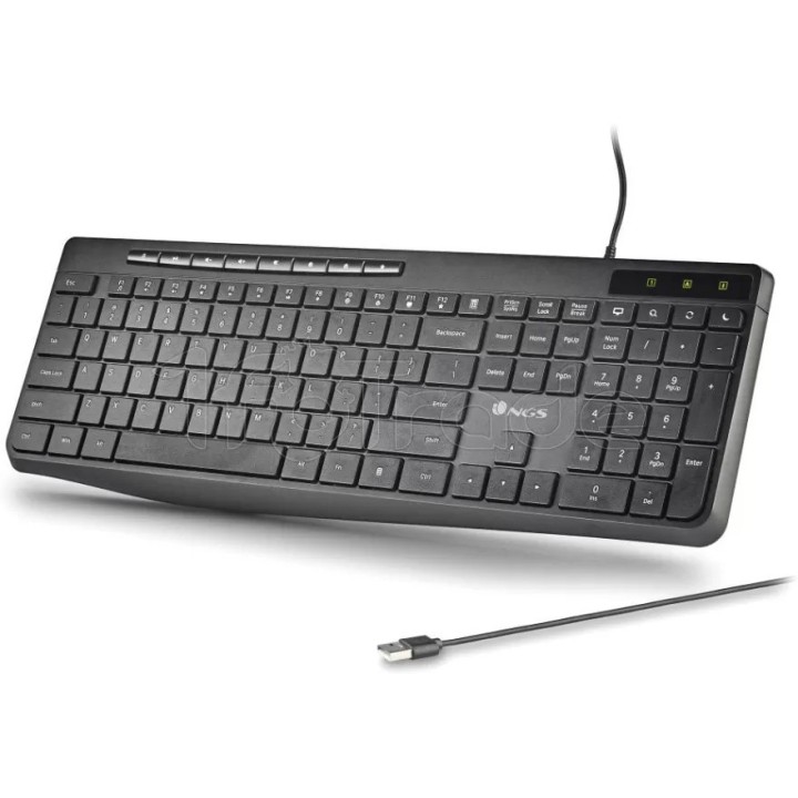 Clavier filaire NGS Spectra (Noir) | Ordiland