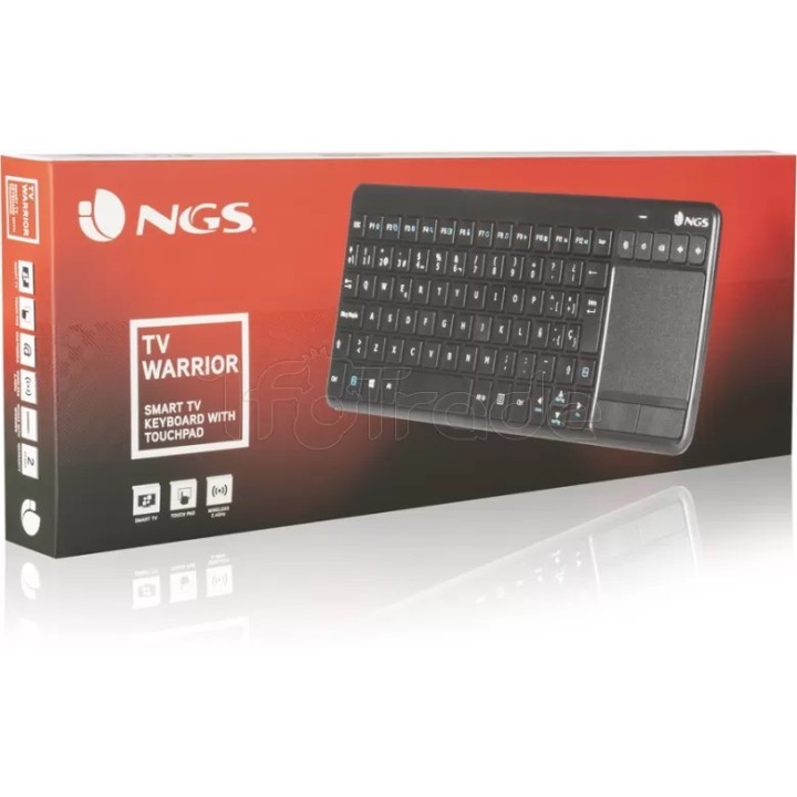 Clavier sans fil NGS TV Warrior (Noir) | Ordiland