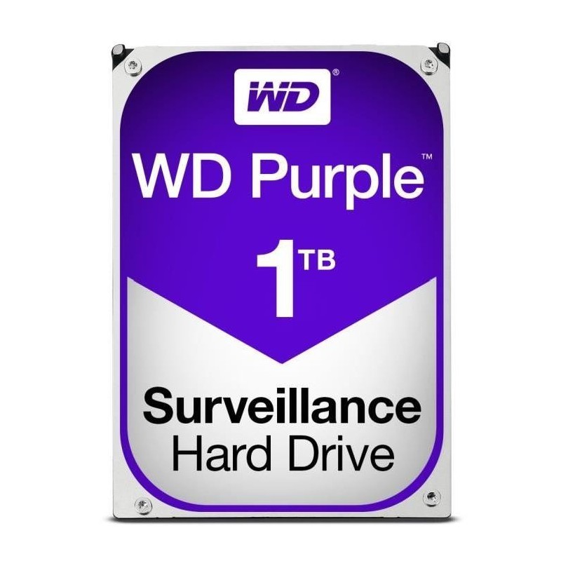 Disque dur 1T° Sata 3.5" Purple - Dédié Vidéosurveillance