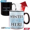 GAME OF THRONES Mug thermo-réactif Winter is here Grand contenant