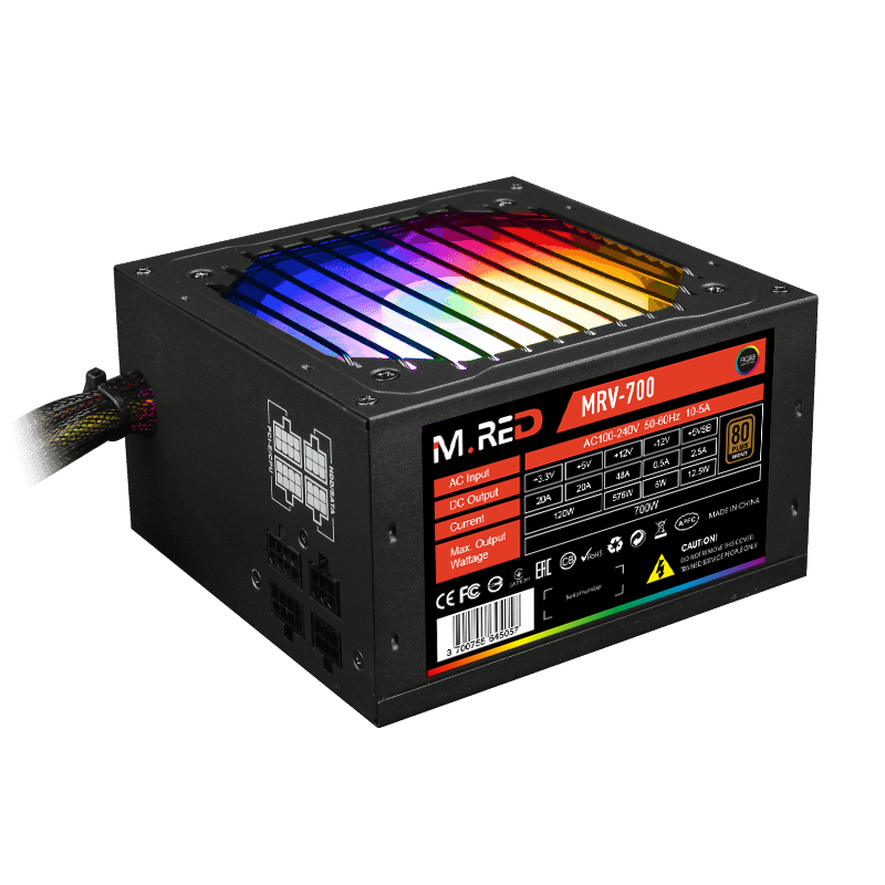Alimentation M-Red 700Watts RGB Semi modulaire
