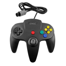 Manette pour Nintendo 64 filaire Freaks And Geeks Noir | Ordiland