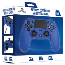 Manette pour PS4 sans Fil Bleue + Prise Jack pour casque Freaks & Geeks