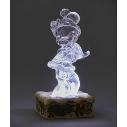 Figurine Disney Tradition Minnie glace sculptée lumineuse - Ice Bright Minnie