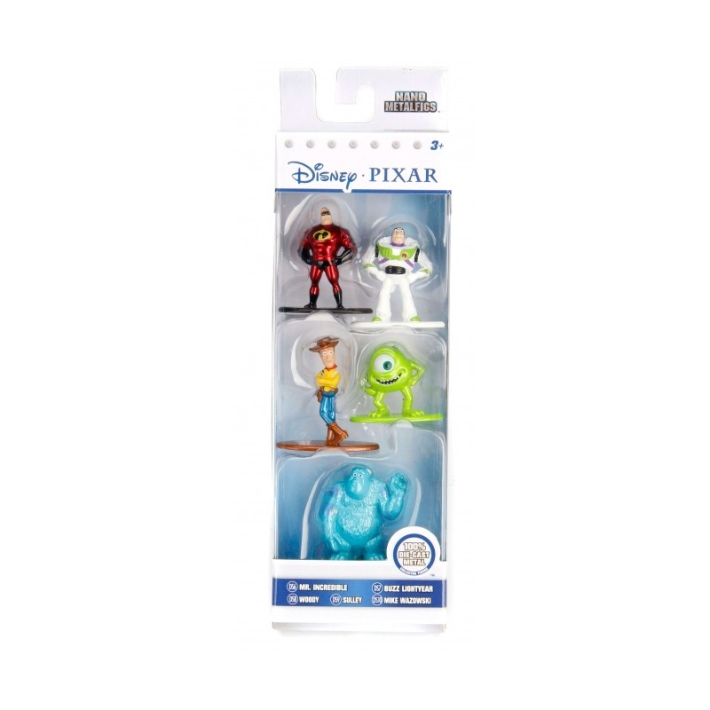 Figurine Disney pack 5 figurines Diecast Nano Metalfigs Disney Pixar 4 cm