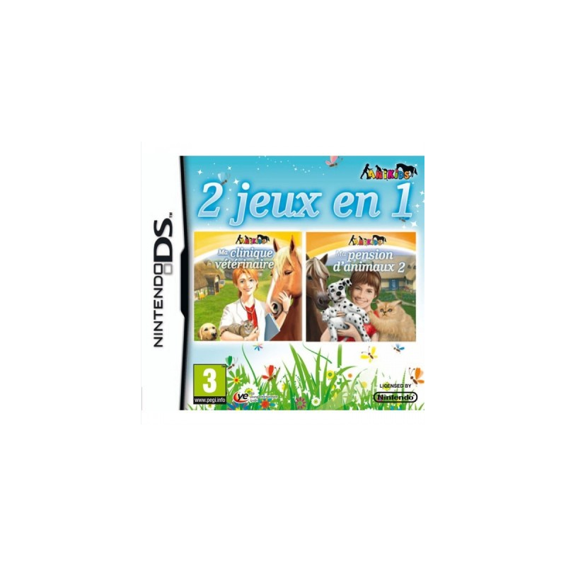 Jeux DS : 2 jeux en 1 Ma clinique vétérinaire et ma pension d'animaux 2 - Occasion