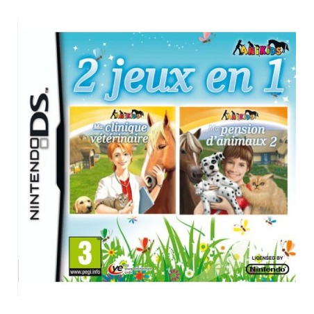 Jeux DS : 2 jeux en 1 Ma clinique vétérinaire et ma pension d'animaux 2 - Occasion