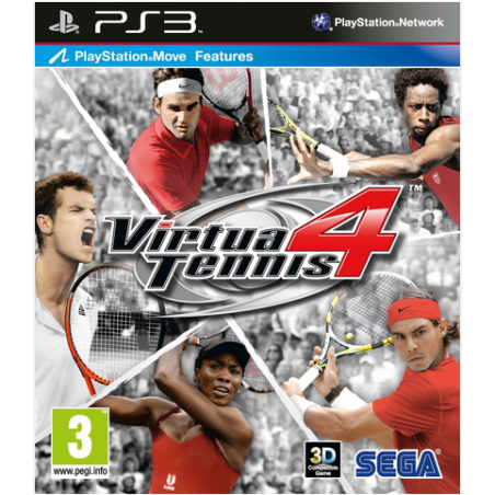 Jeux PS3 : Virtua Tennis 4 - Occasion