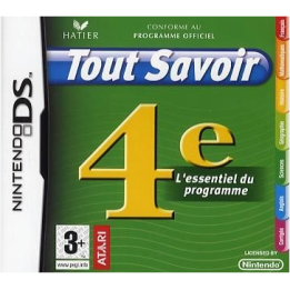 Jeux DS : Tout Savoir 4e - Occasion | Ordiland