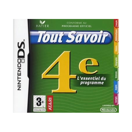 Jeux DS : Tout Savoir 4e - Occasion