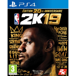 Jeux PS4 : NBA 2K19 Édition 20ème Anniversaire | Ordiland