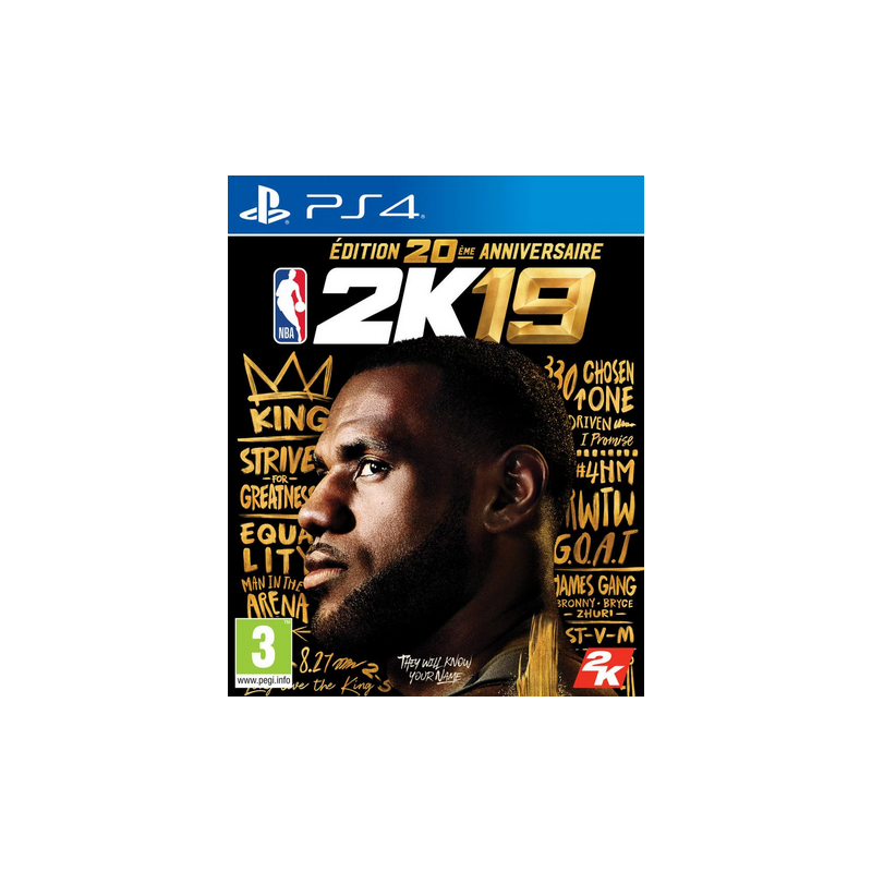 Jeux PS4 : NBA 2K19 Édition 20ème Anniversaire - Occasion