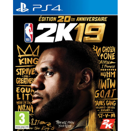 Jeux PS4 : NBA 2K19 Édition 20ème Anniversaire - Occasion