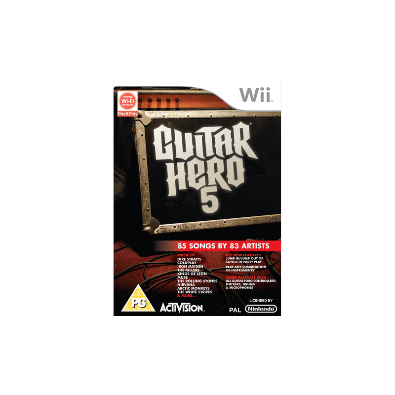 Jeux Wii : Guitar Hero 5  - Occasion