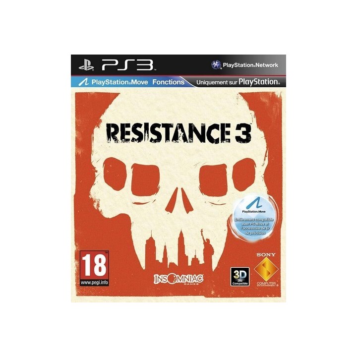 Steelbook Resistance 3 PS3 sans jeu d'occasion | Ordiland Mulhouse