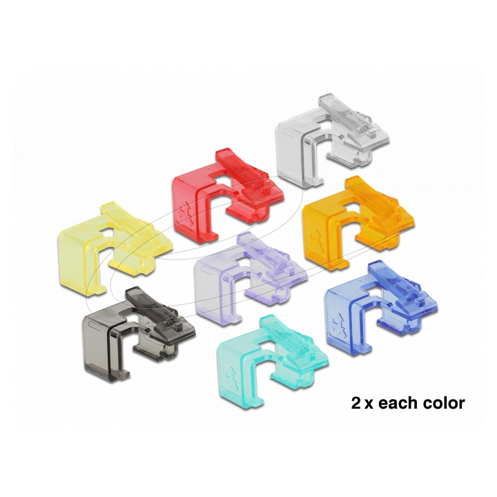 Delock RJ45 Repair Clip 16 pièces | Ordiland