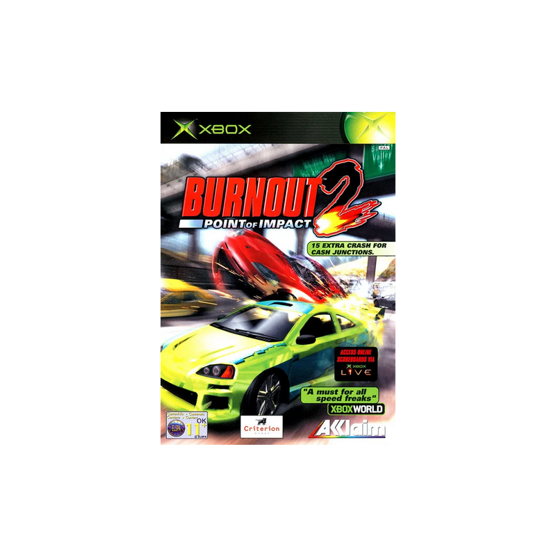 Jeux Xbox : Burnout 2 Point of Impact - Occasion