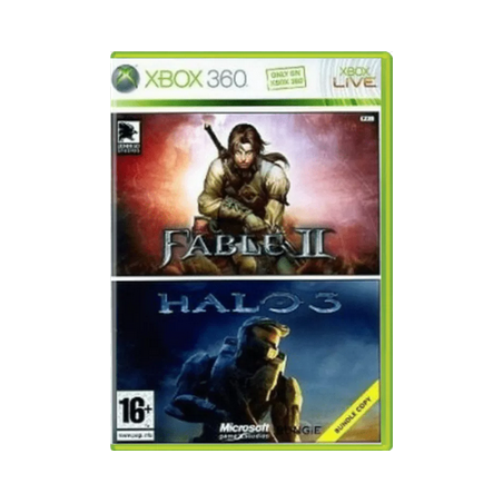 Jeux Xbox 360 : Fable 2 + Halo 3  - Occasion