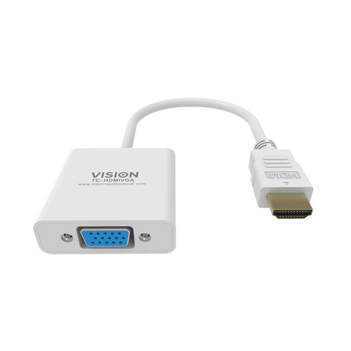Vision - Adaptateur Blanc HDMI vers VGA | Ordiland