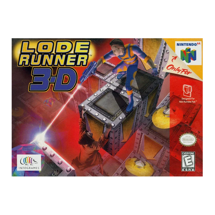 Jeux Nintendo 64 : Lode Runner 3D (Jeu + Notice) | Ordiland