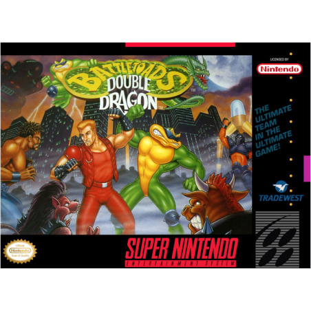 Jeux Super-Nintendo : Battletoads Double Dragon (Jeu + Notice) - Occasion