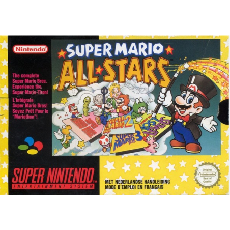 Jeux Super-Nintendo : Super Mario All Stars vers. USA (Jeu+Notice) - Occasion