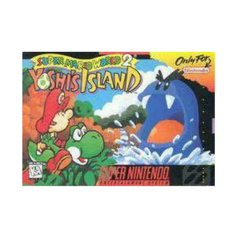Jeux Super-Nintendo : Super Martio World 2 Yoshi's Island vers. USA (Jeu + Notice) - Occasion