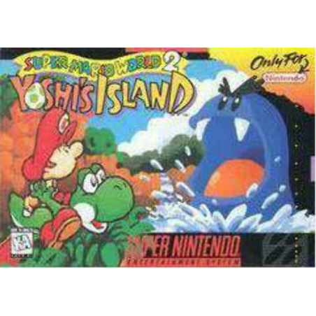 Jeux Super-Nintendo : Super Martio World 2 Yoshi's Island vers. USA (Jeu + Notice) - Occasion