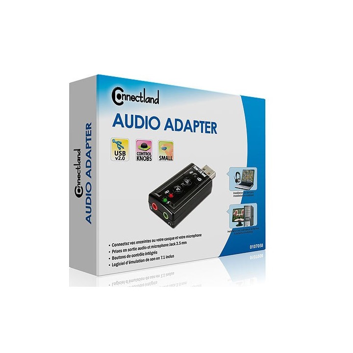 Mini adaptateur Audio USB | Ordiland