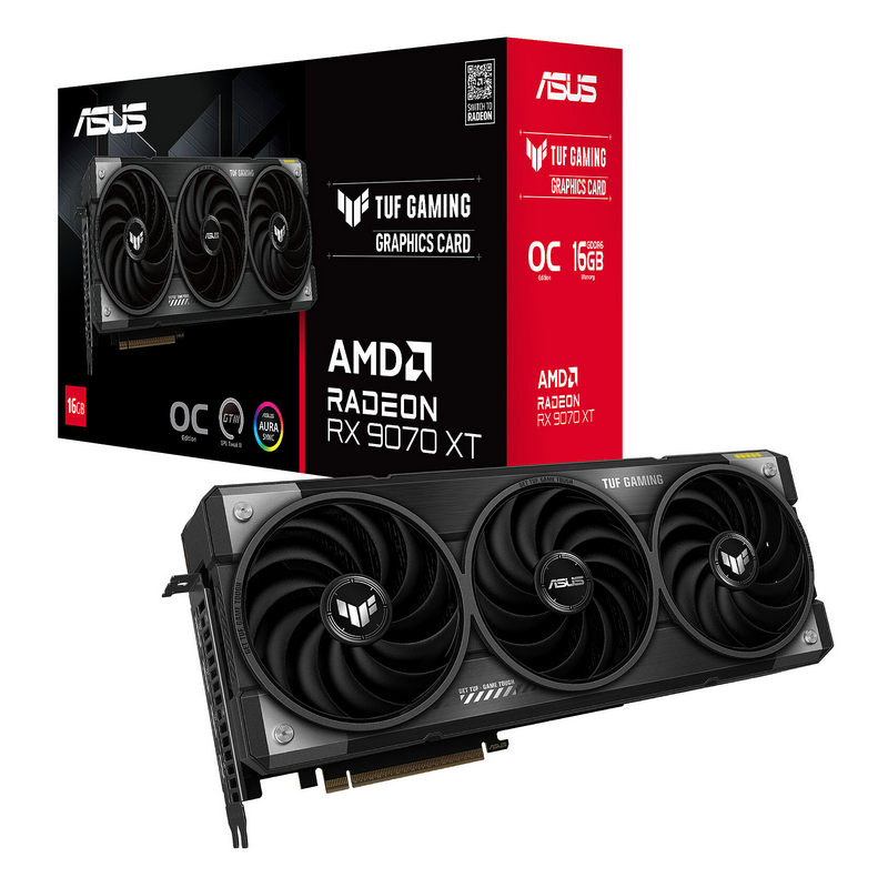 ASUS TUF Gaming Radeon RX 9070 XT OC Edition 16GB GDDR6