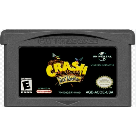 Jeux Game Boy Advance : Crash Bandicoot The Huge Adventure ver. US (Loose) - Occasion