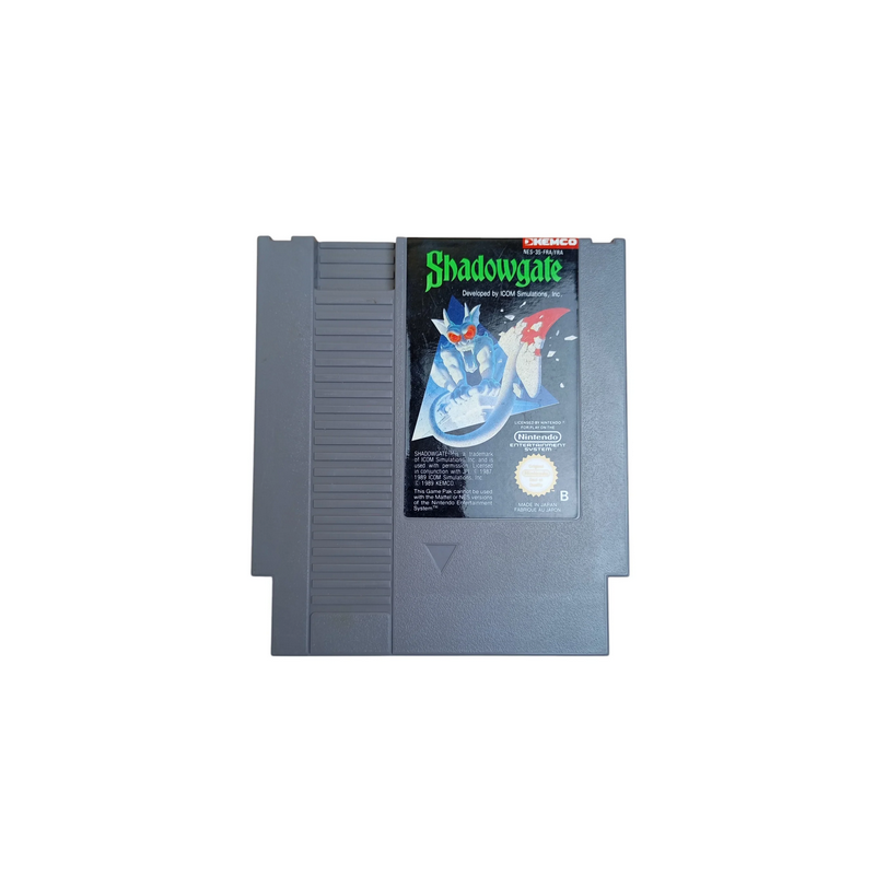 Jeux NES : Shadowgate + Notice (Loose) - Occasion