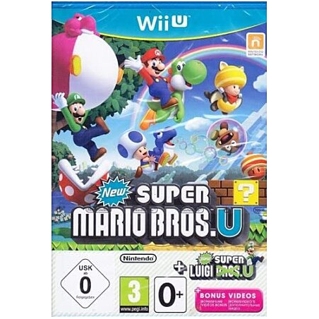 Jeux Wii U : New Super Mario Bros. U + New Super Luigi U - Occasion