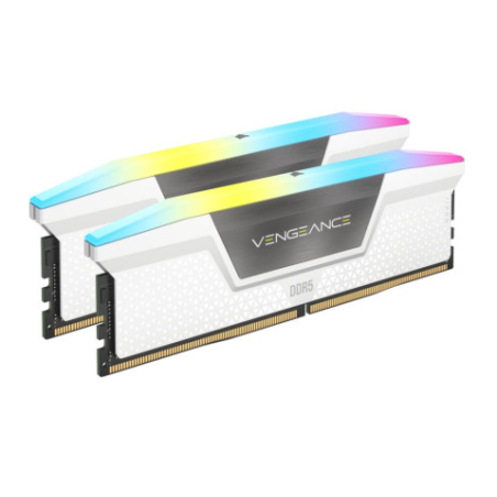 Corsair Vengeance RGB DDR5 32 Go (2 x 16 Go) 6000 MHz CL40 1.35V - Blanc