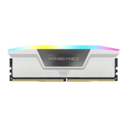 Corsair Vengeance RGB DDR5 32 Go (2 x 16 Go) 6000 MHz CL40 1.35V - Blanc