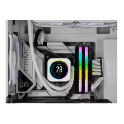 Corsair Vengeance RGB DDR5 32 Go (2 x 16 Go) 6000 MHz CL40 1.35V - Blanc