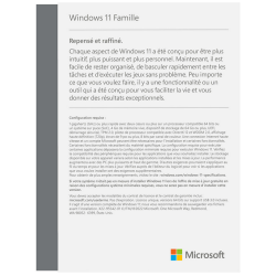 Microsoft Windows 11 Famille