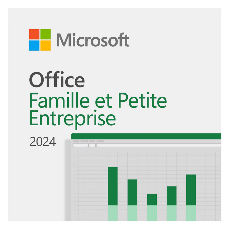 Microsoft Office Famille et Petite Entreprise 2024 (Word - Excel - OneNote - PowerPoint - Outlook)