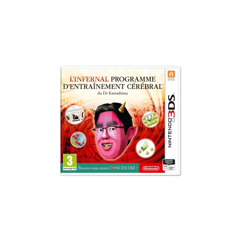 Jeux 3DS : L'Infernal Programme d'Entraînement Cérébral du Dr. Kawashima - Occasion