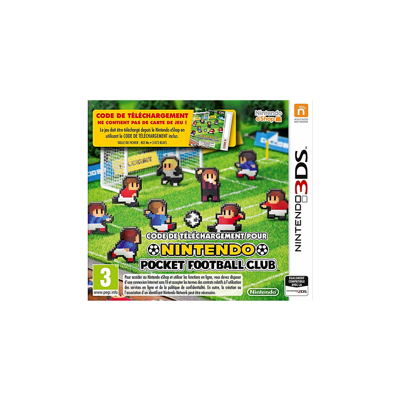 Jeux 3DS : Nintendo Pocket Football Club (Code de Téléchargement) - Neuf