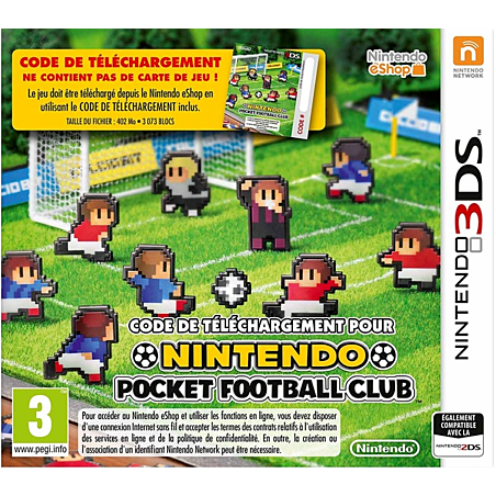 Jeux 3DS : Nintendo Pocket Football Club (Code de Téléchargement) - Neuf
