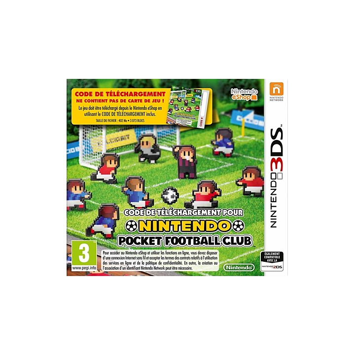 Jeux 3DS : Nintendo Pocket Football Club (Code de | Ordiland